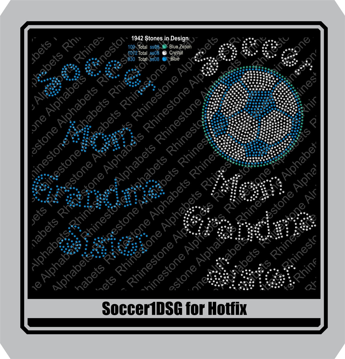 Soccer 2 Hotfix DSG File Only! ,TTF Rhinestone Fonts & Rhinestone Designs