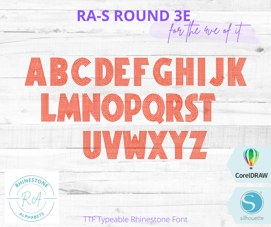 RA-S Round 3E - RhinestoneAlphabets