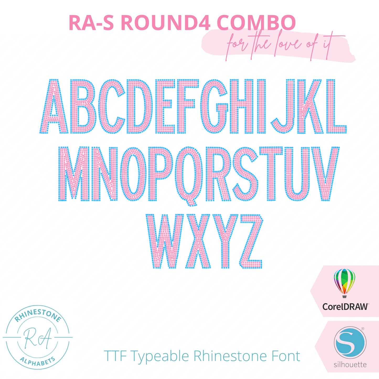 RA-S Round 4 Combo - RhinestoneAlphabets