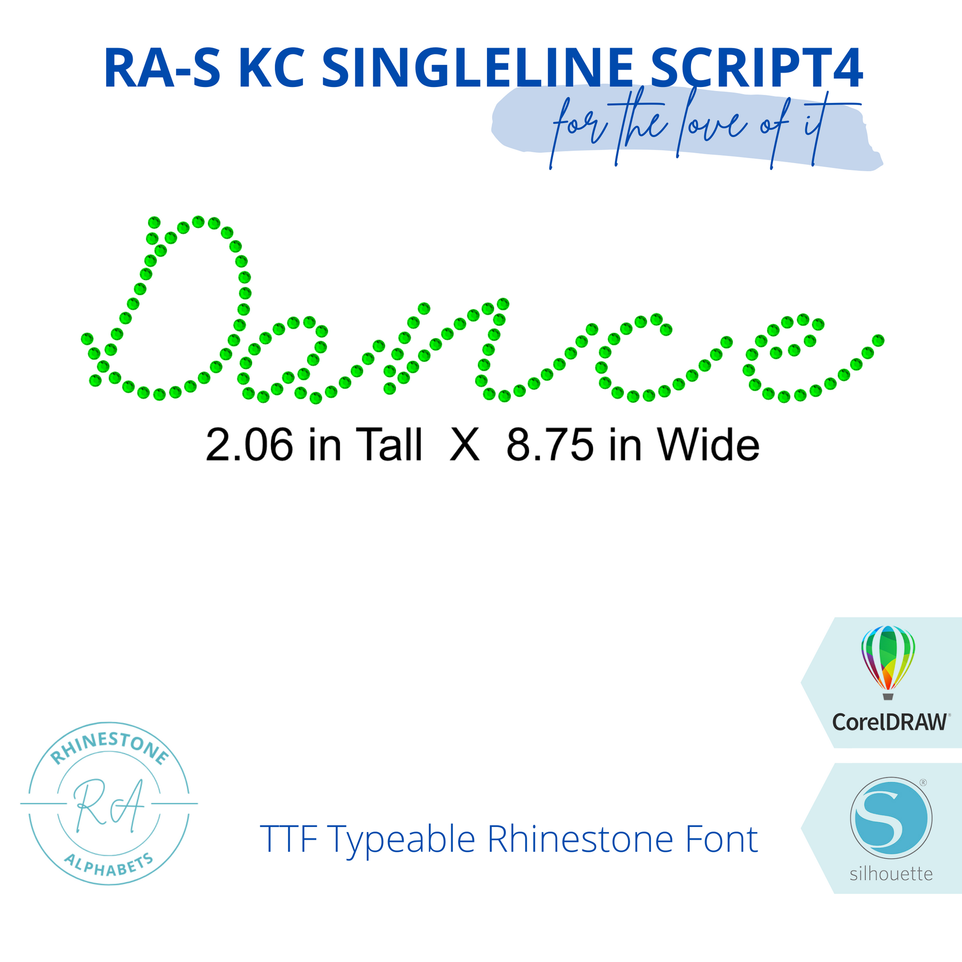 RA-S Script 4 - RhinestoneAlphabets