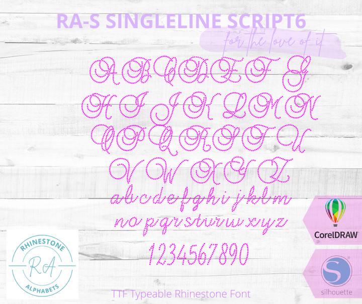 1 Inch Fonts – RhinestoneAlphabets