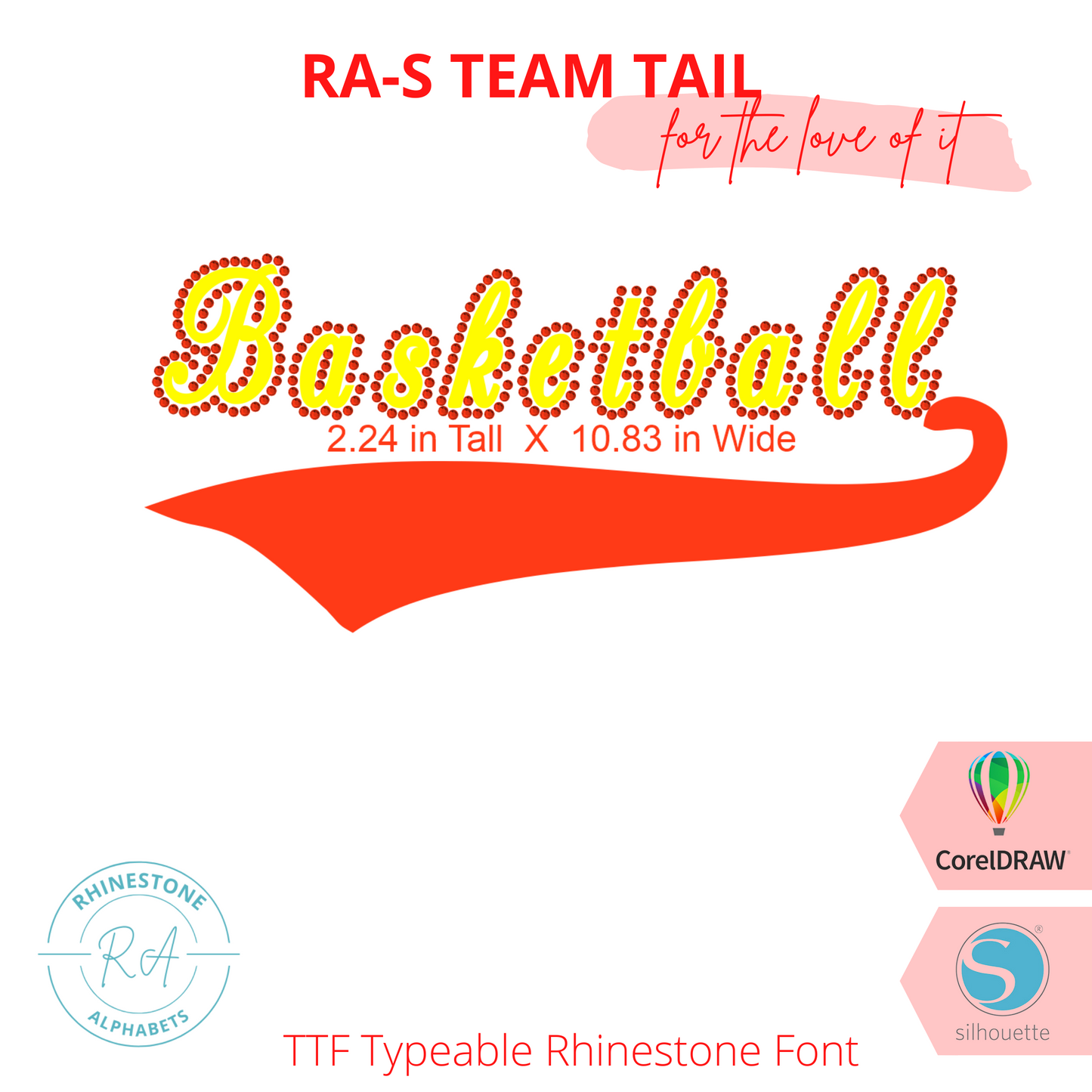 RA-S Team Tail - RhinestoneAlphabets