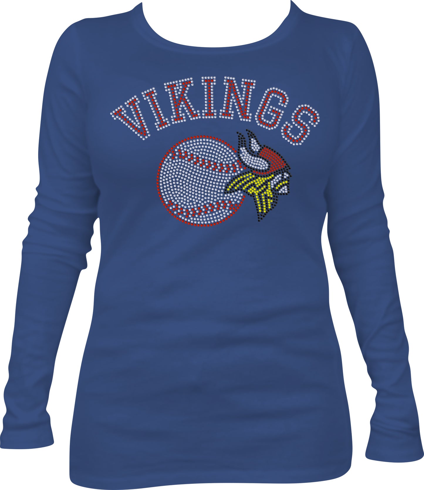 Viking Baseball 1 - Rhinestone TTF  Alphabets and Rhinestone Designs